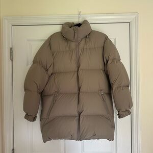 Aritzia Taupe Puffer Jacket